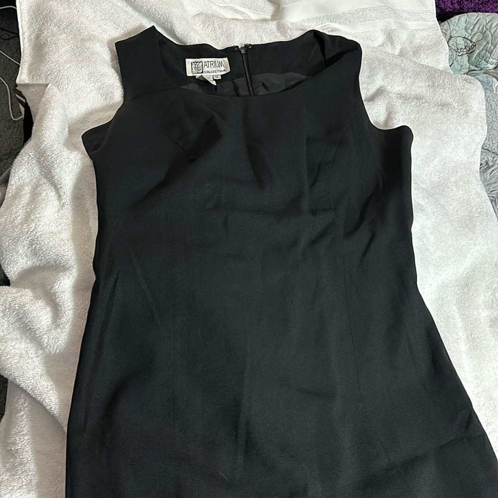 Knee length black dress size 10